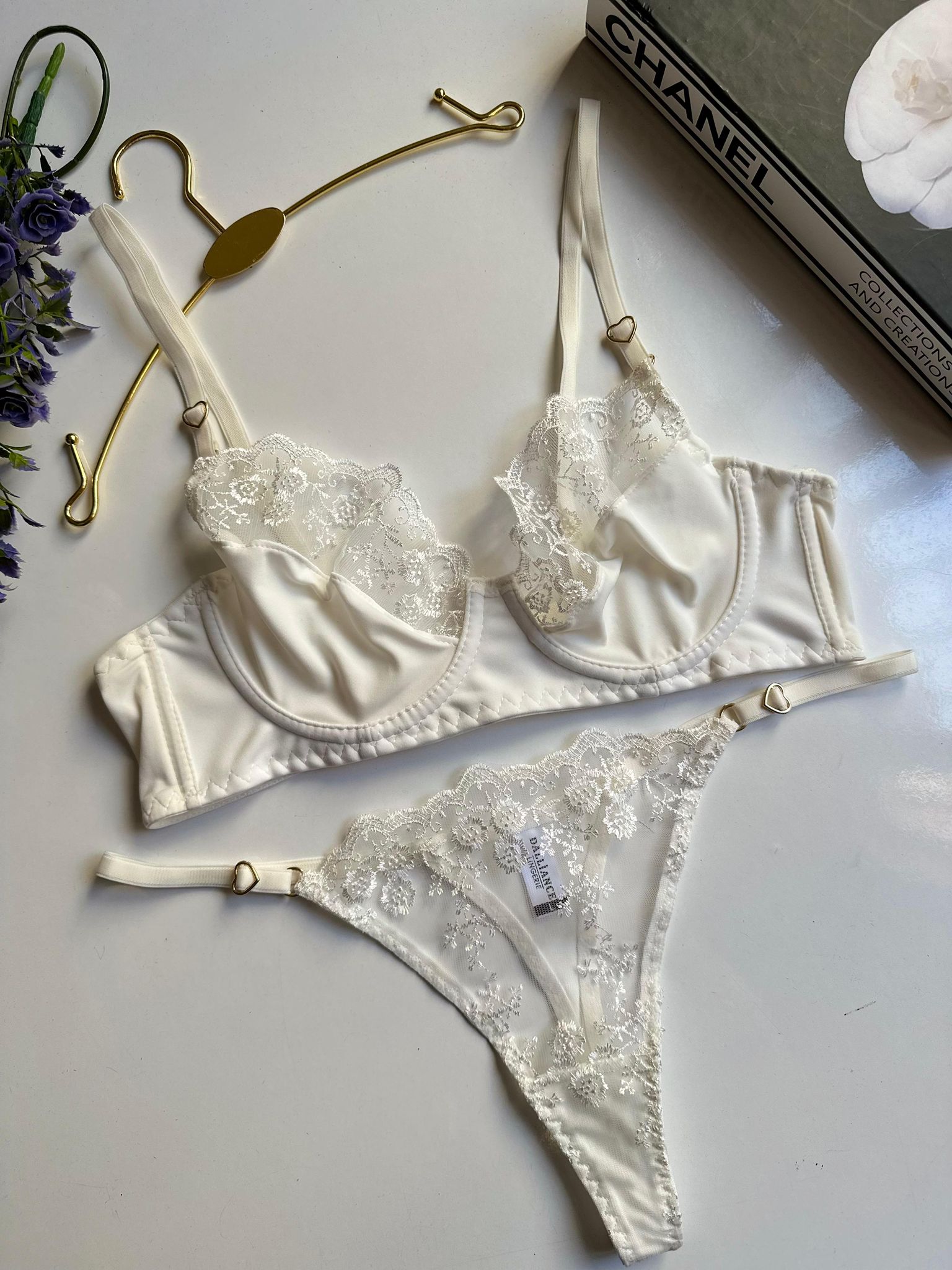 Brode Beyaz Sütyen Takım